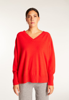 V-neck sweater in merino wool - Robine