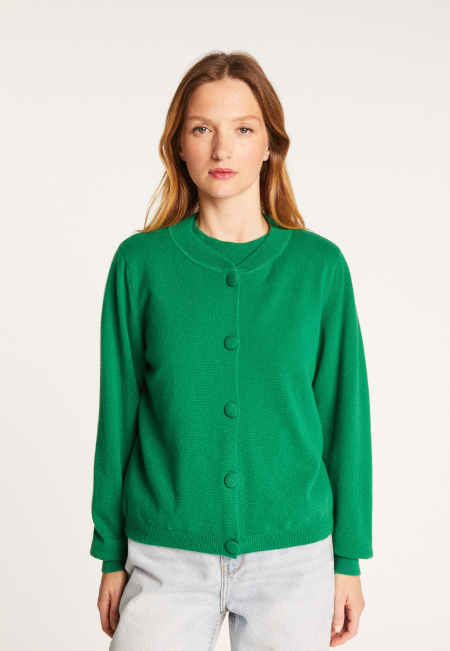 Buttoned cashmere cardigan - Aura