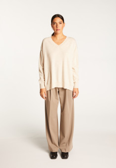 Cashmere slit sweater - Alienor