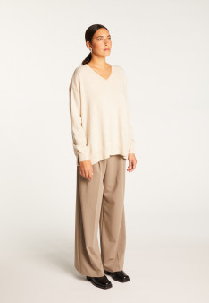 Cashmere slit sweater - Alienor