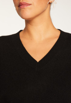 Cashmere slit sweater - Alienor