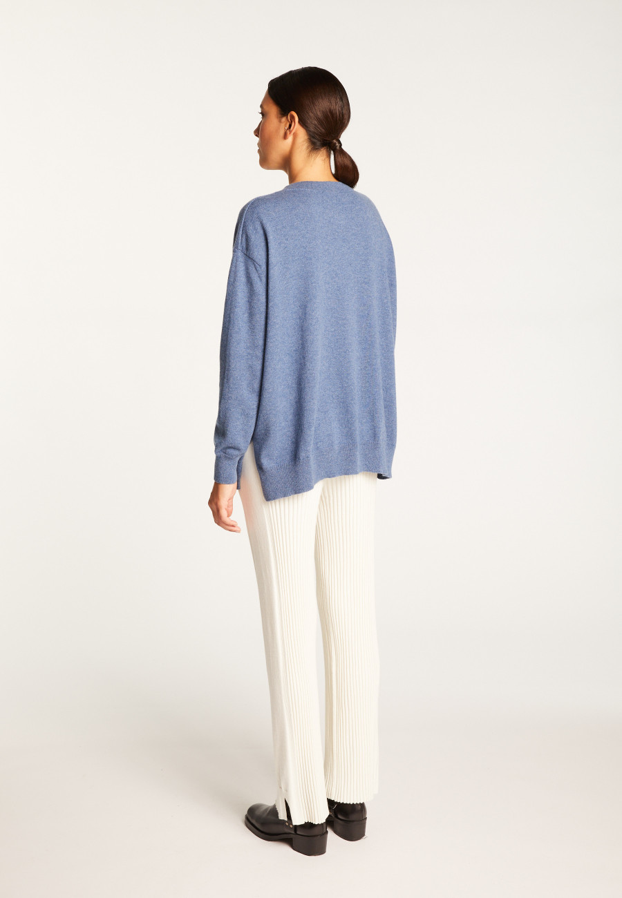 Cashmere slit sweater - Alienor