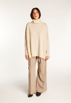 Wool and cashmere turtleneck sweater - Clara