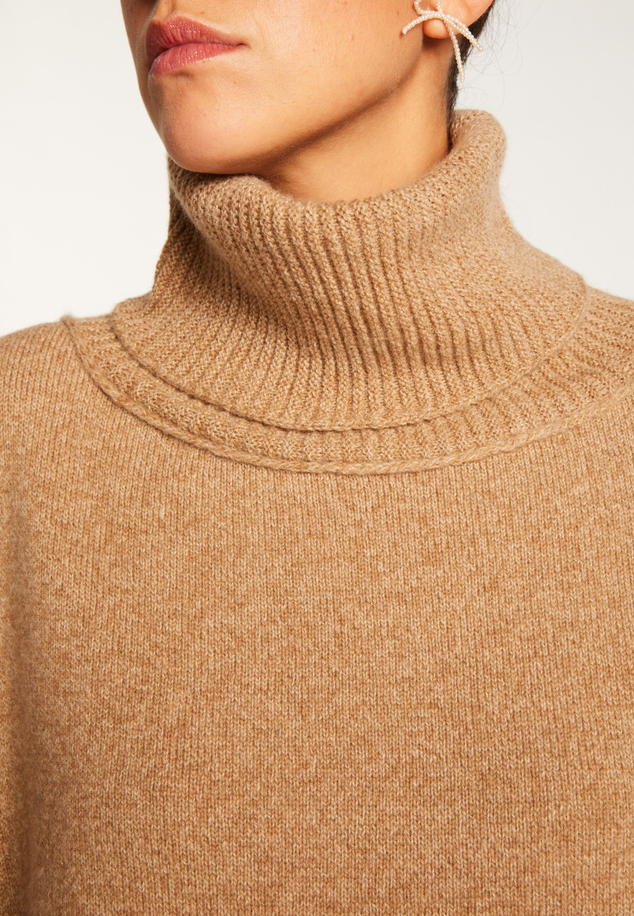 Wool and cashmere turtleneck sweater - Clara