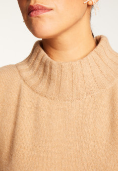 Loose-fit short-sleeved cashmere sweater - Virginia