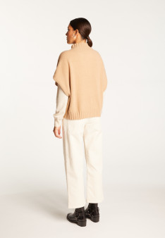 Loose-fit short-sleeved cashmere sweater - Virginia