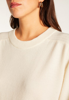 Round neck sweater in merino wool - Rosalie