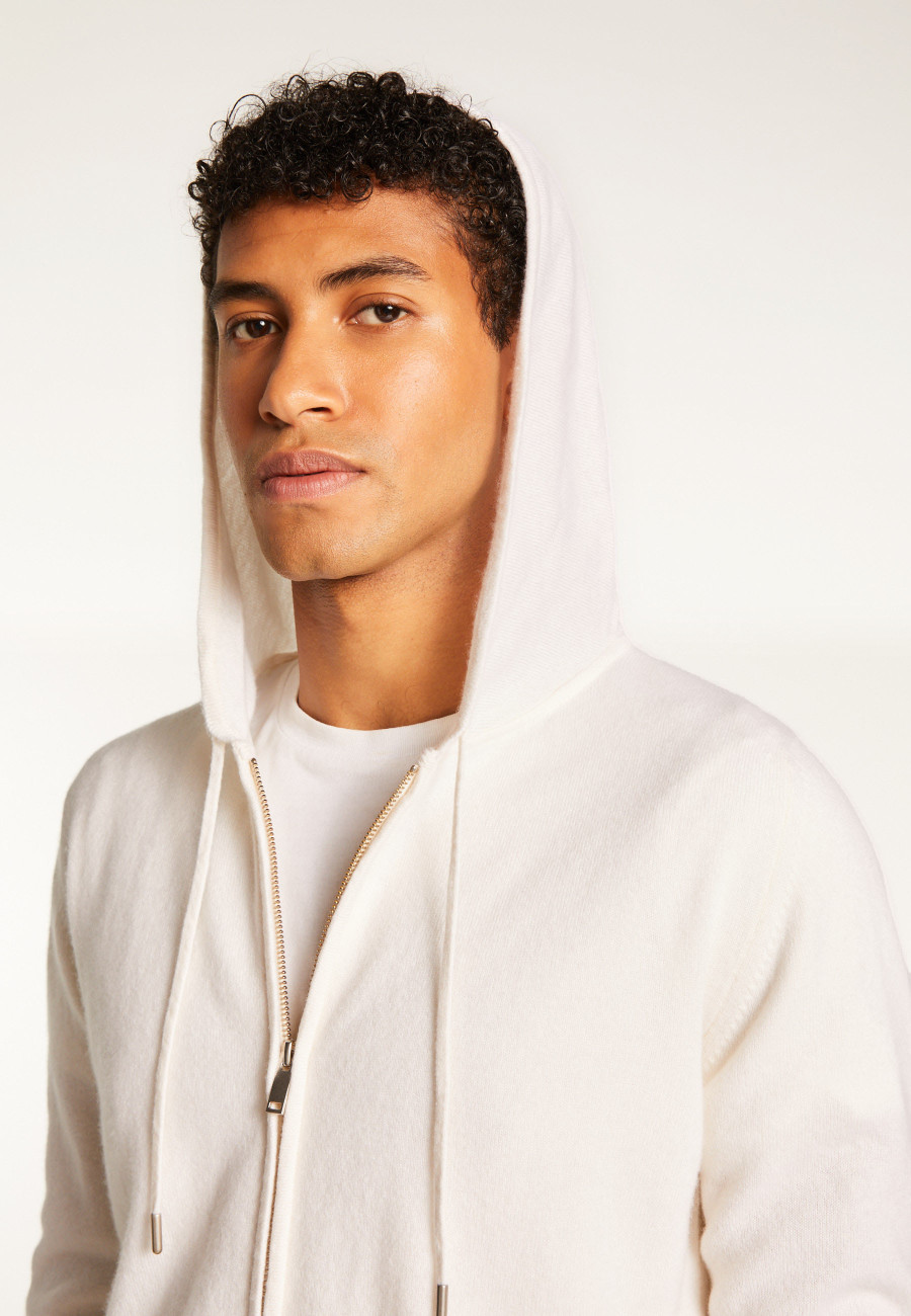 Cashmere Hooded Zip-Up Jacket - Emilien