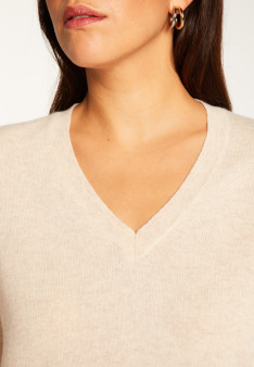 V-neck cashmere sweater - Abel