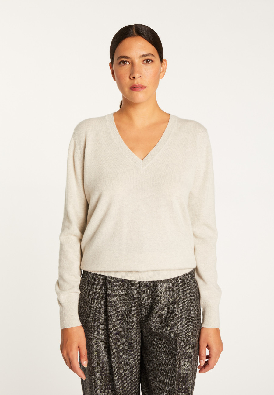 V-neck cashmere sweater - Abel