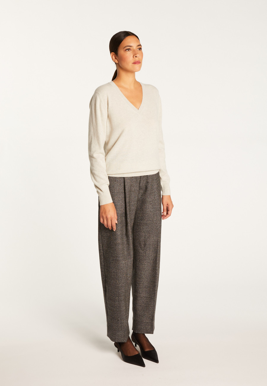 V-neck cashmere sweater - Abel