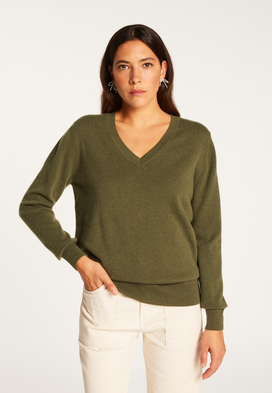 V-neck cashmere sweater - Abel