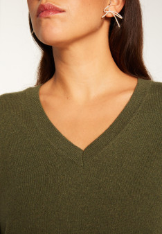 V-neck cashmere sweater - Abel