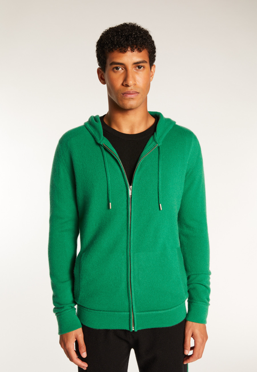 Cashmere Hooded Zip-Up Jacket - Emilien