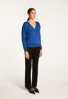 V-neck merino wool sweater - Arya