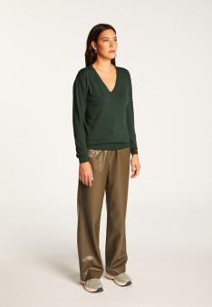 V-neck merino wool sweater - Arya