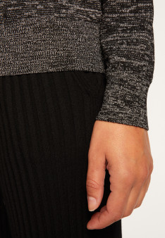 Round neck sweater in lurex merino wool - Asena Lux