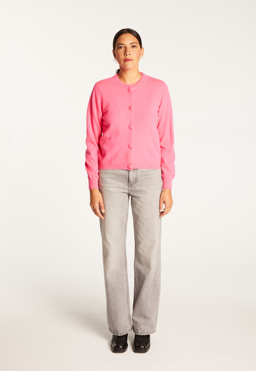 Buttoned cashmere cardigan - Aura