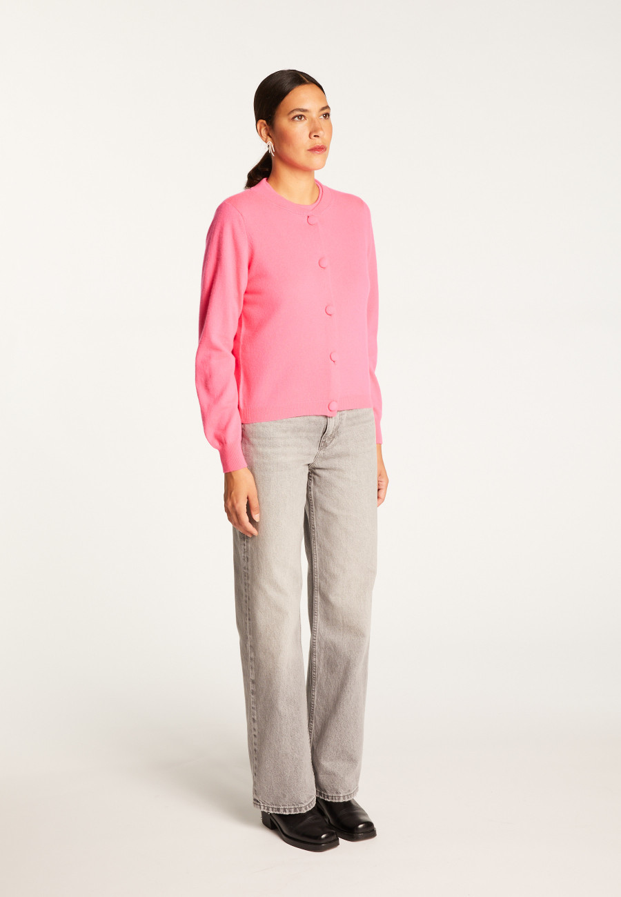 Buttoned cashmere cardigan - Aura