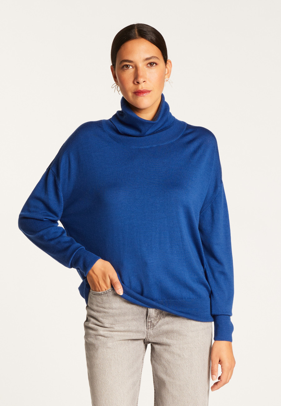 Turtleneck sweater in merino wool - Alisa