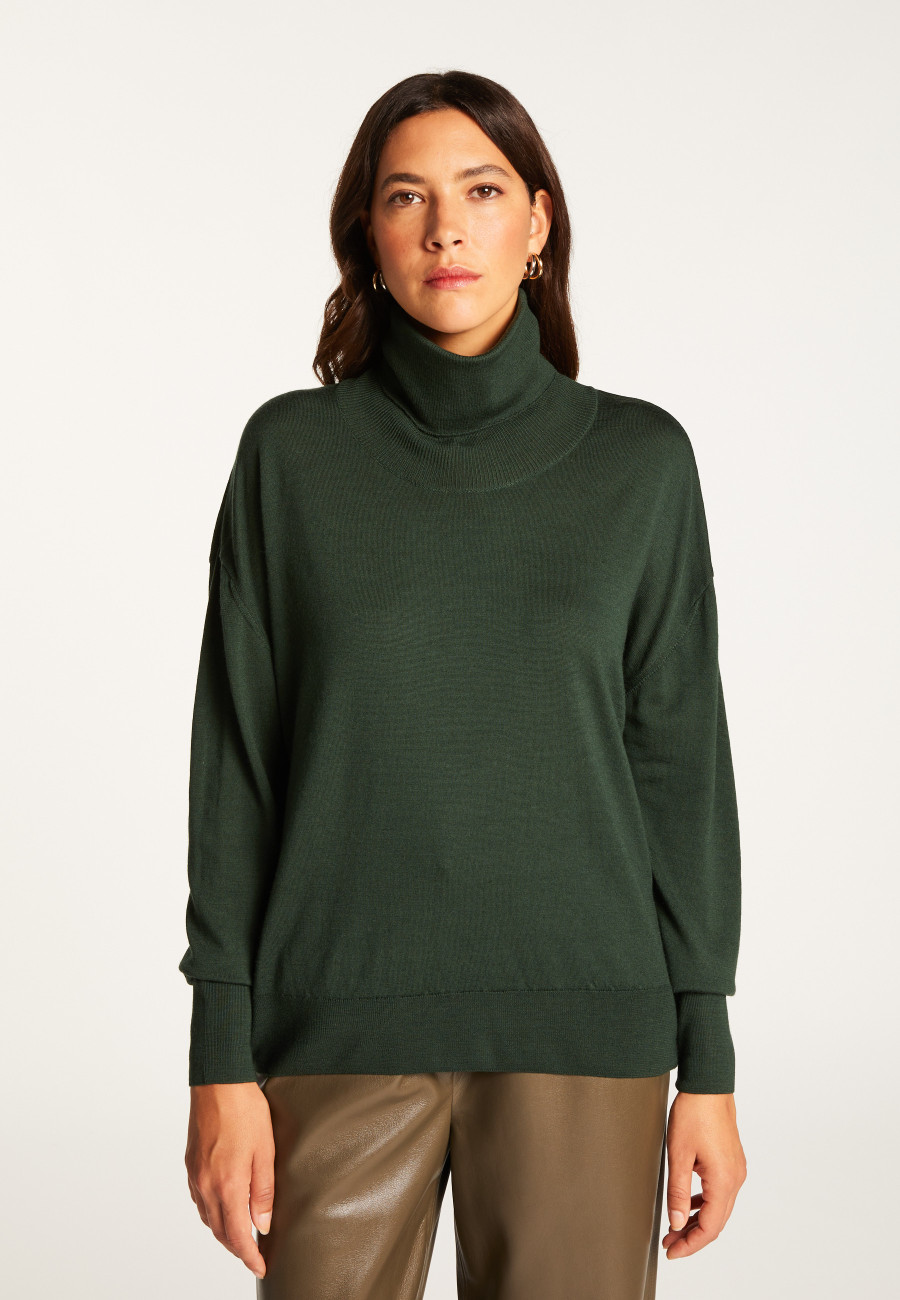 Turtleneck sweater in merino wool - Alisa