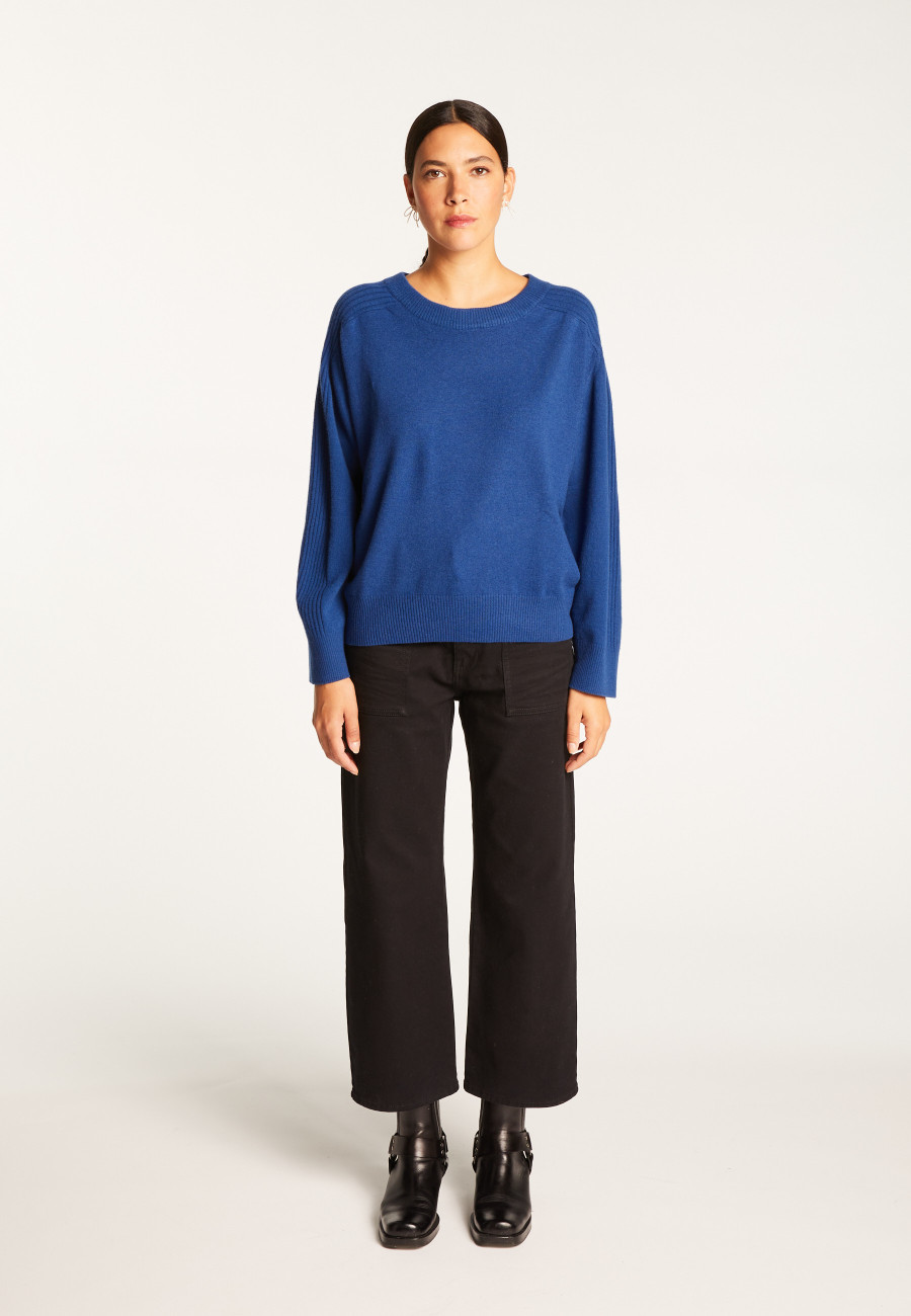 Round neck sweater in merino wool - Rosalie