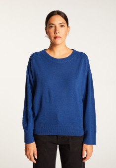 Round neck sweater in merino wool - Rosalie