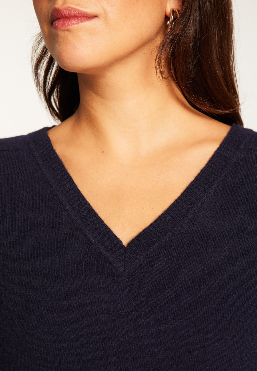 V-neck sweater in merino wool - Robine