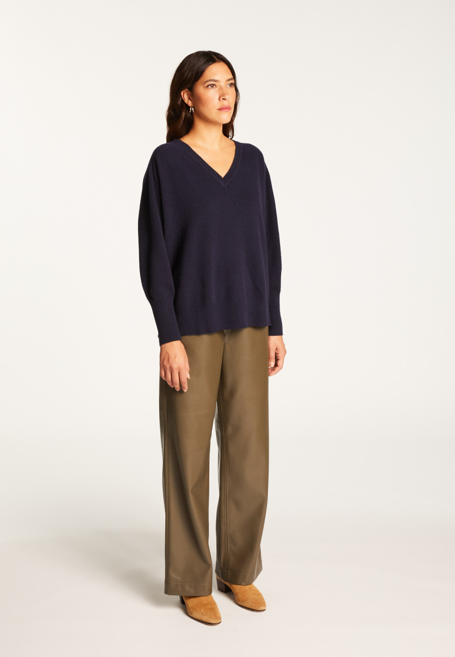 V-neck sweater in merino wool - Robine