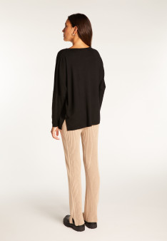 Loose-fit fine merino wool sweater - Azel