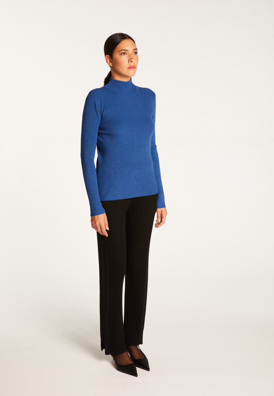 High neck sweater in wool blend - Reagan