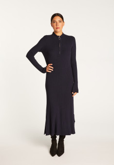 Long dress in wool blend - Renata