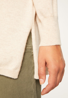 Oversized V-neck sweater in cashmere - Apolline