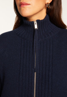 Zipped cashmere vest - Agnes