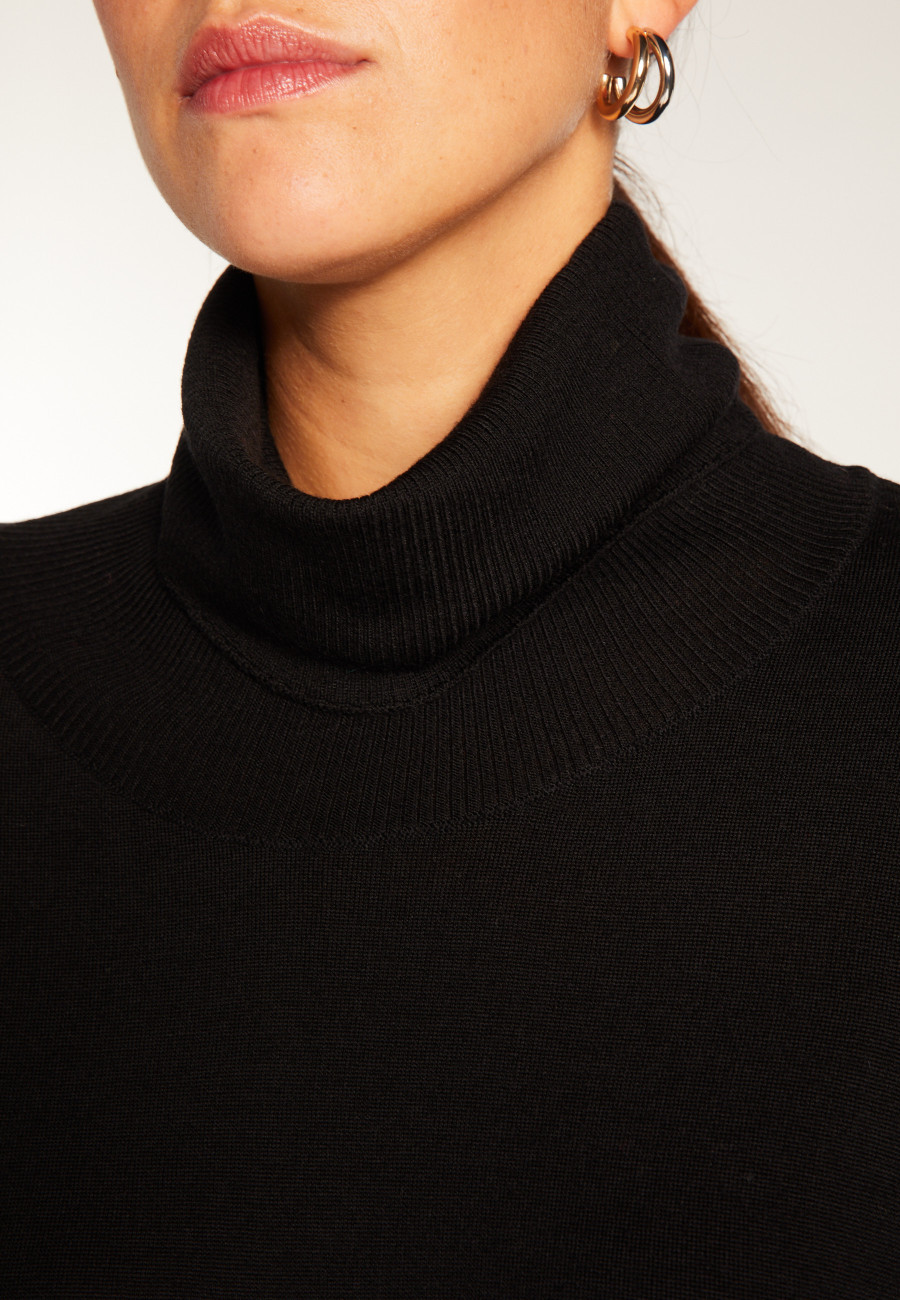 Turtleneck sweater in merino wool - Alisa