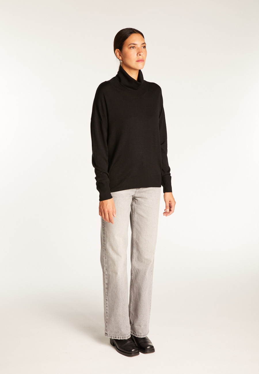 Turtleneck sweater in merino wool - Alisa