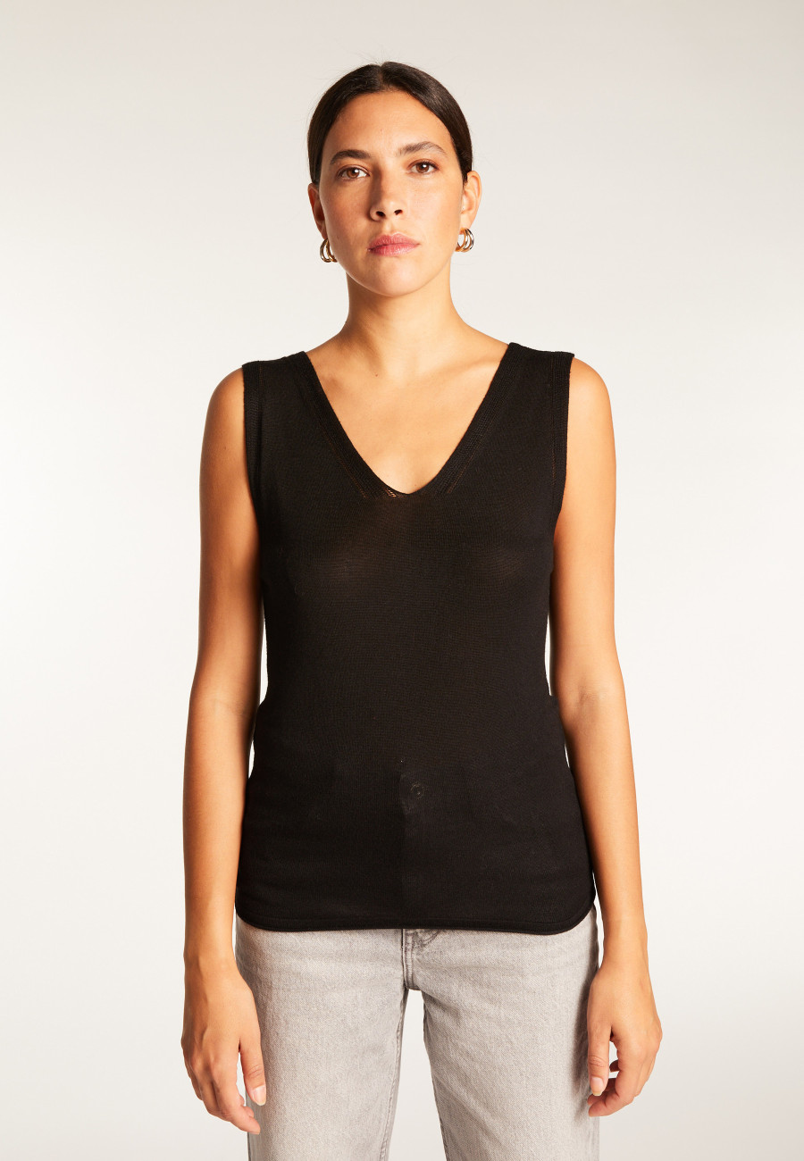 Tank top in bamboo cashmere fiber - Rianna