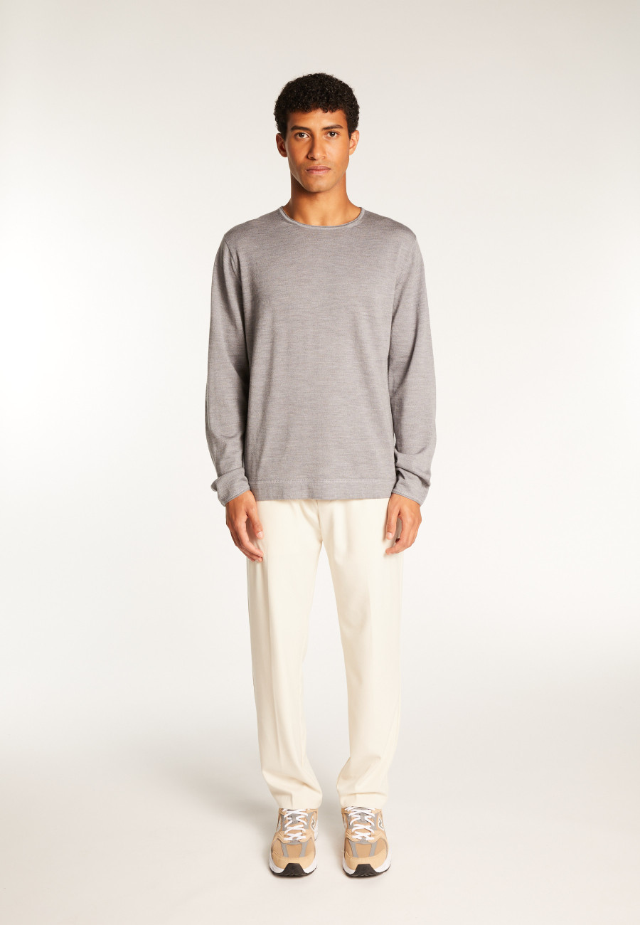 Merino Wool Crewneck Sweater - Erin