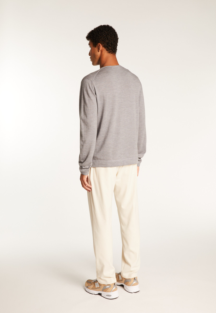 Merino Wool Crewneck Sweater - Erin