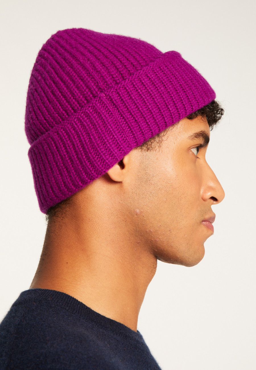 Unisex Merino Wool Beanie - Line