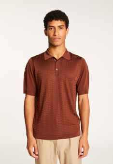 Fil Lumière patterned polo shirt - Alec