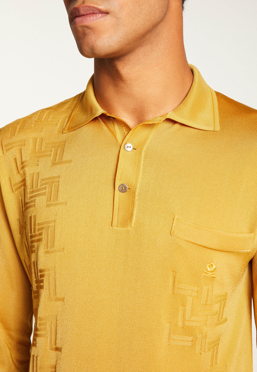 Fil Lumière geometric pattern polo shirt - Stanley