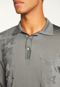 Fil Lumière geometric pattern polo shirt - Stanley