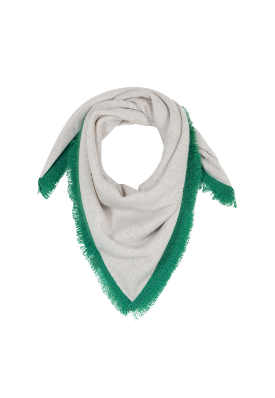 Two-tone unisex scarf in cashmere - Louisa