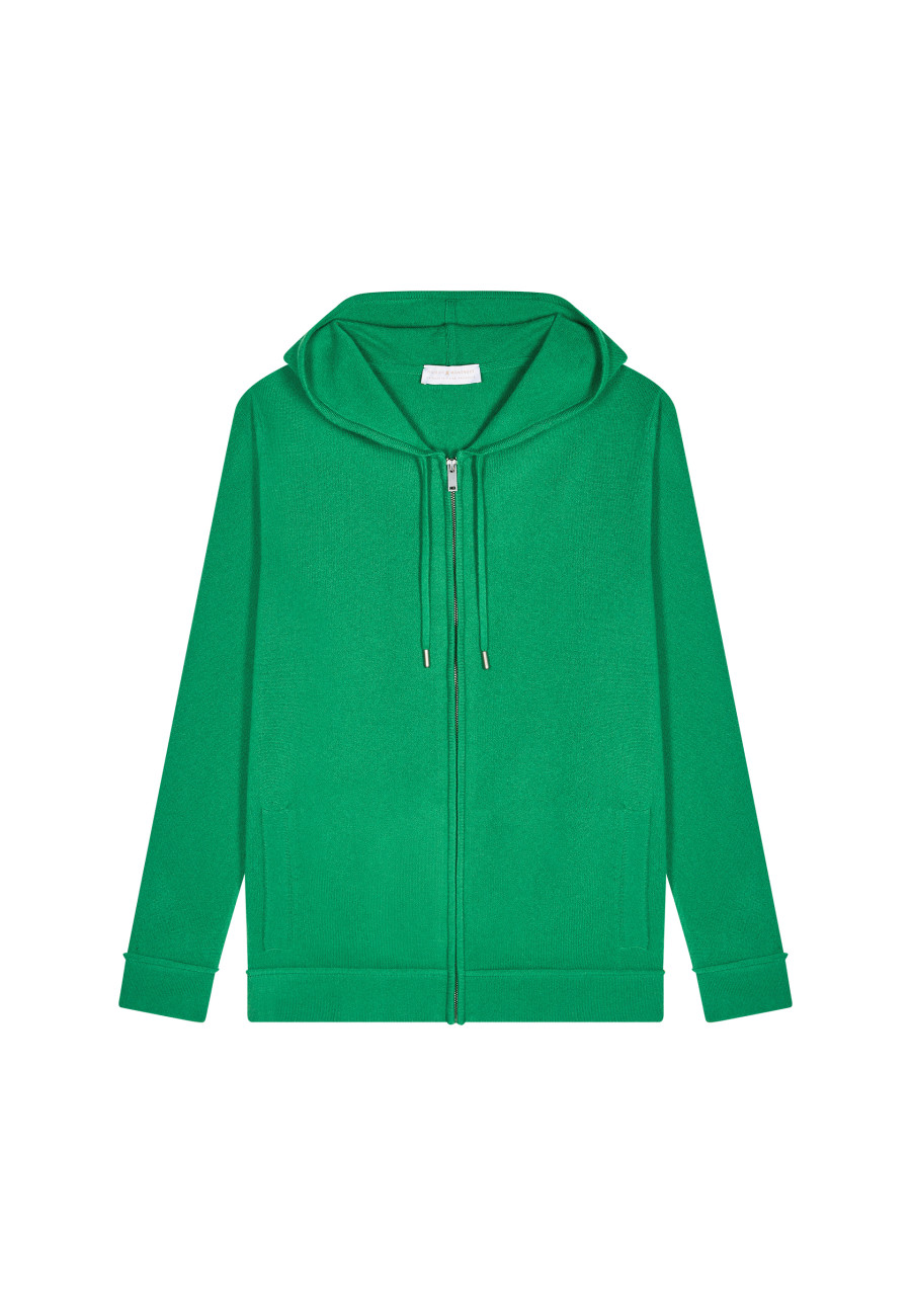 Cashmere Hooded Zip-Up Jacket - Emilien