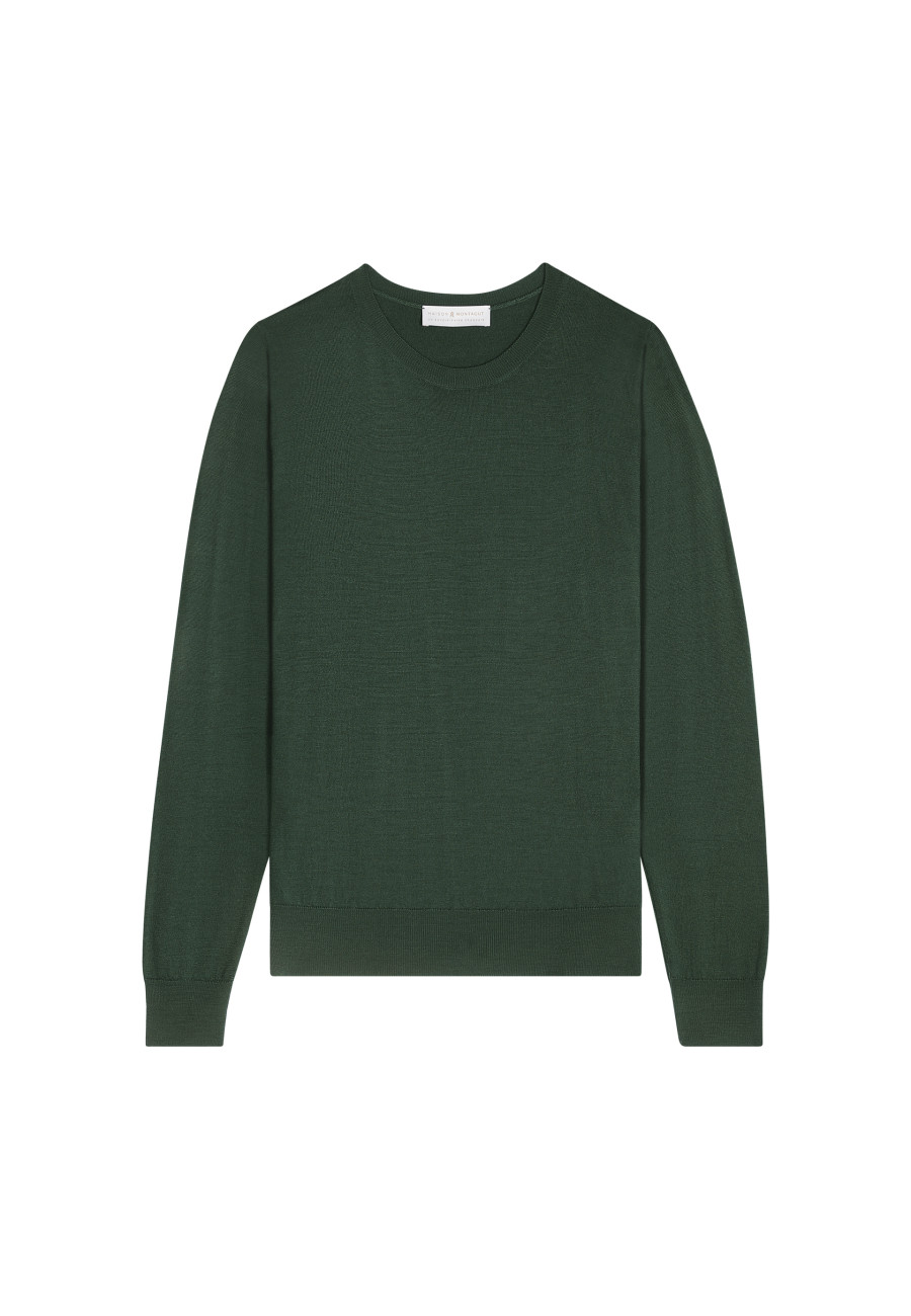 Round neck merino wool sweater - Asena