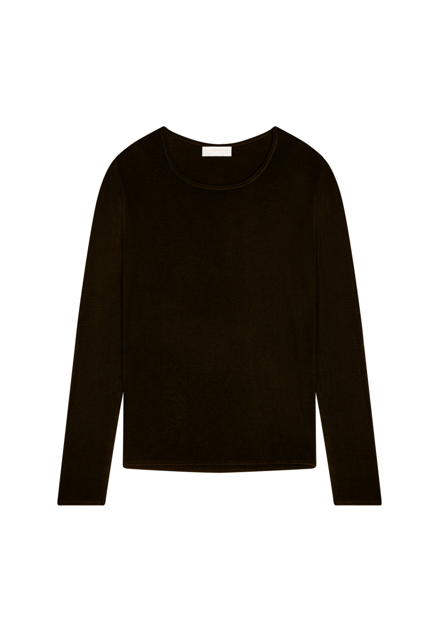 Round neck T-shirt in bamboo cashmere fiber - Aemilia Round neck T-shirt in bamboo cashmere fiber - Aemilia