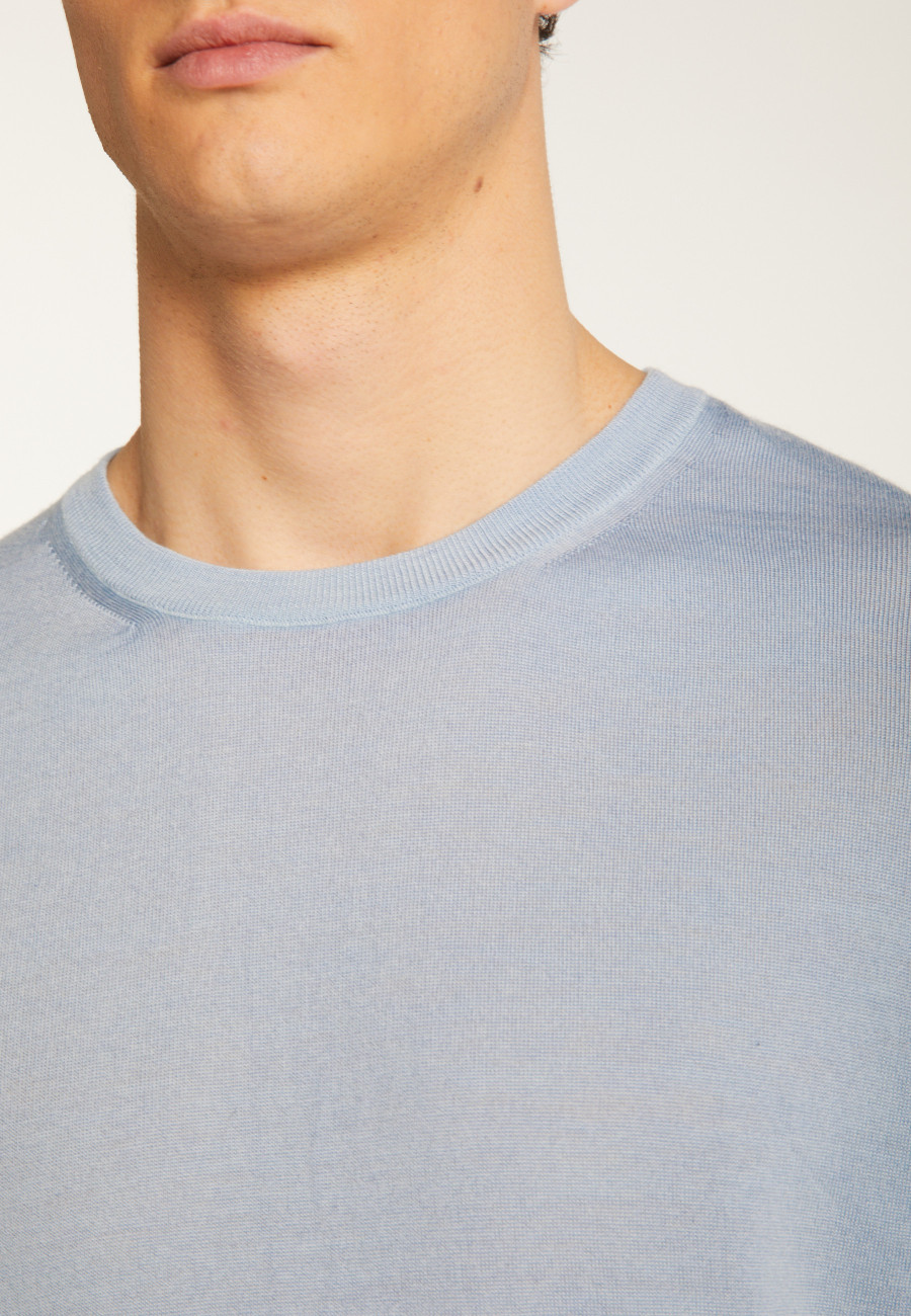 Eddie Merino Wool Crew Neck Sweater