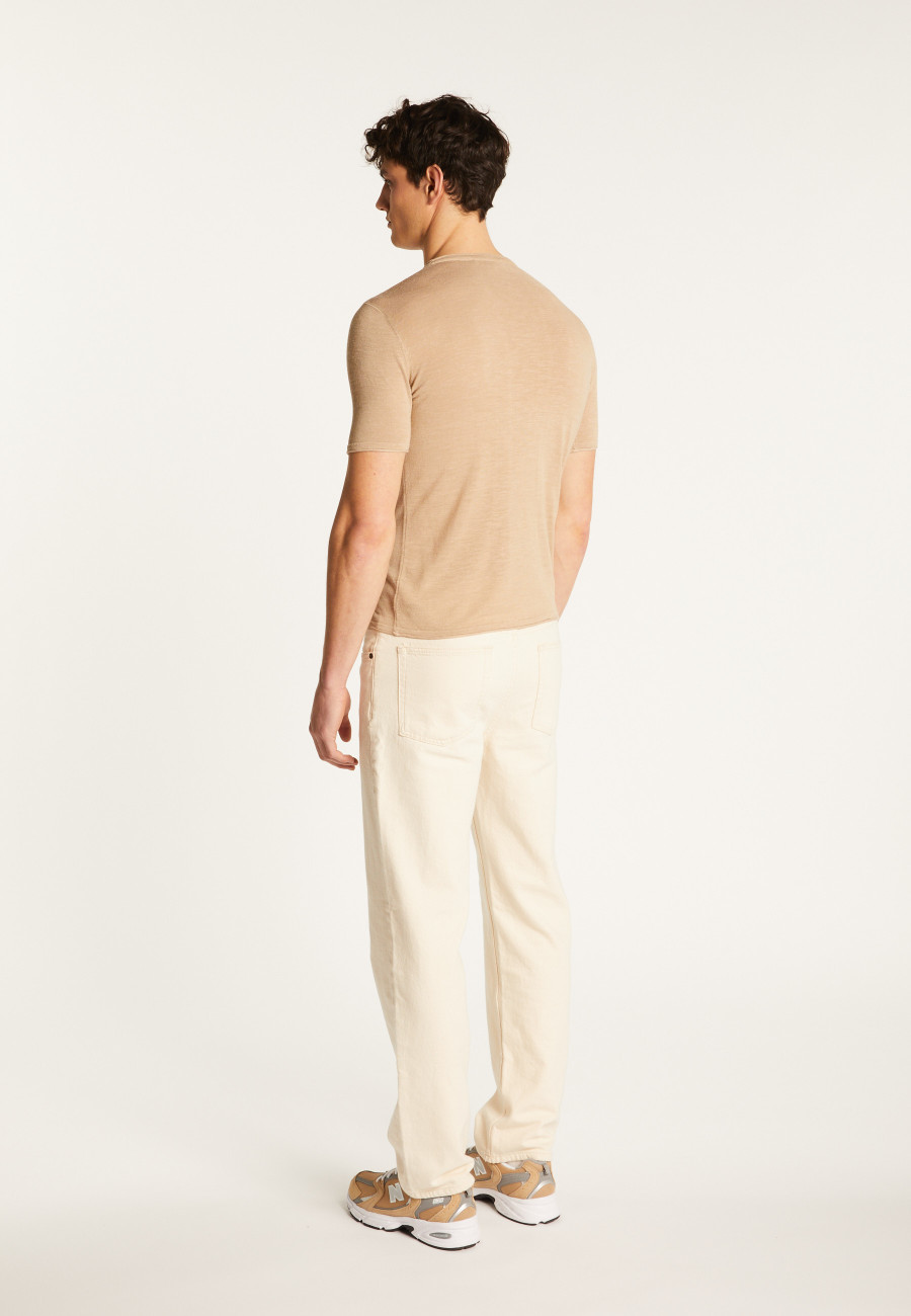Flamed Linen T-Shirt - Renaud
