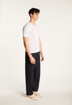 T-shirt col V en coton - Reuben